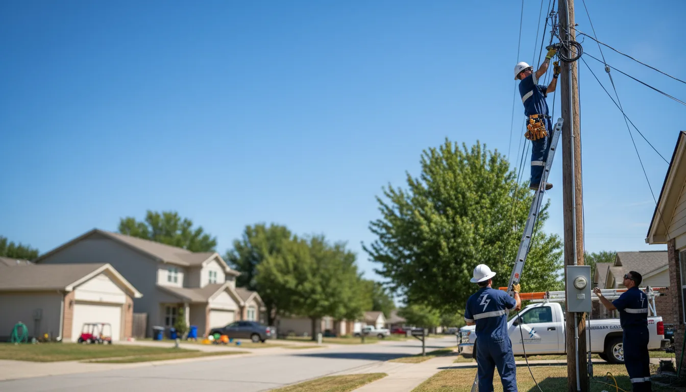 Residential electrician providing installation services in Utica, MI
